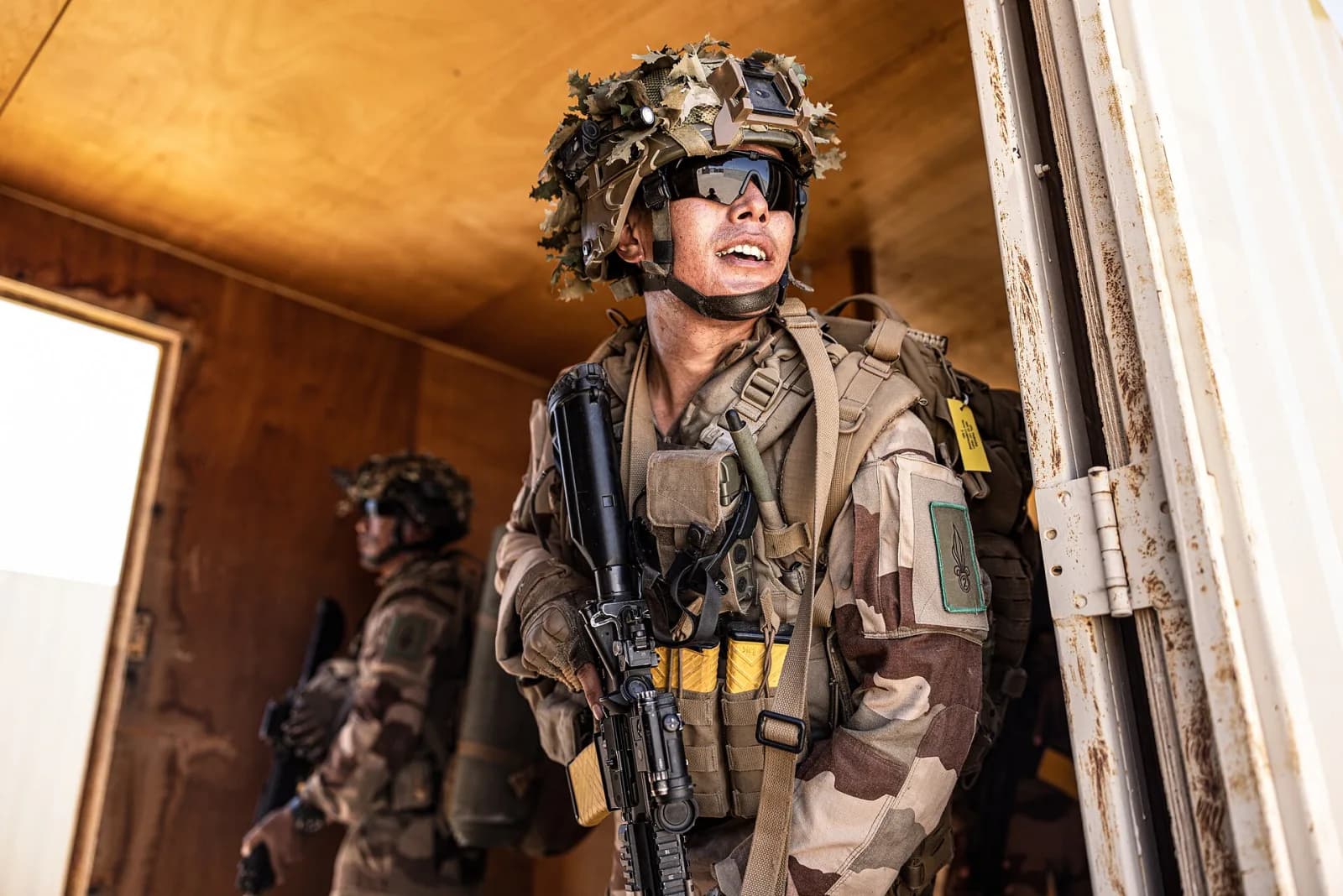 Légionnaire du 2e régiment étranger d'infanterie lors d'un entraînement de combat rapproché